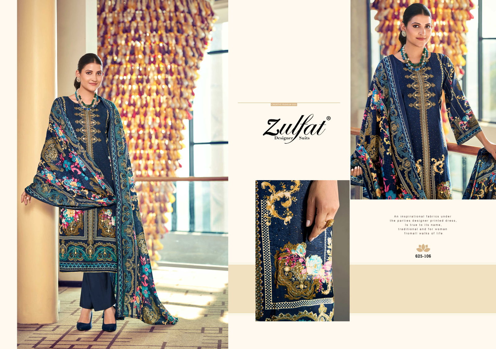 Kalki By Zulfat Viscose Printed Pakistani Dress Material Suppliers In India